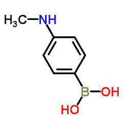 [4-(Methylamino)phenyl]boronic acid structure