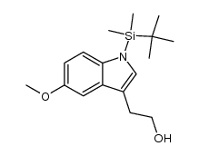 1-(tert-Butyldimethylsilyl)-3-(2-hydroxyethyl)-5-methoxyindole Structure