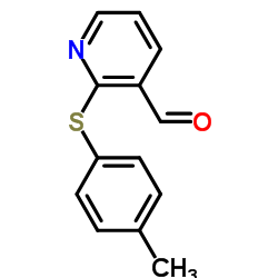 2-[(4-Methylphenyl)sulfanyl]nicotinaldehyde structure