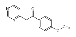 1-(4-Methoxyphenyl)-2-pyrimidin-4-ylethanone Structure