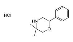 5,5-Dimethyl-2-phenylmorpholine hydrochloride Structure