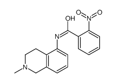 2-Nitro-N-(1,2,3,4-tetrahydro-2-methylisoquinolin-5-yl)benzamide结构式