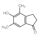 4,6-DIMETHYL-5-HYDROXY-INDAN-1-ONE结构式