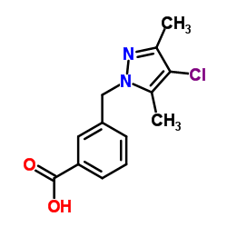 3-(4-CHLORO-3,5-DIMETHYL-PYRAZOL-1-YLMETHYL)-BENZOIC ACID picture