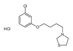 3-(4-(3-Chlorophenoxy)butyl)thiazolidine hydrochloride Structure