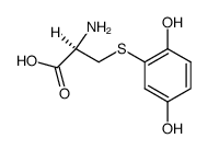 2-(S-cysteinyl)hydroquinone结构式