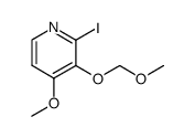 2-iodo-4-methoxy-3-(methoxymethoxy)pyridine Structure