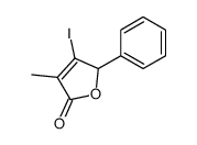 3-iodo-4-methyl-2-phenyl-2H-furan-5-one结构式