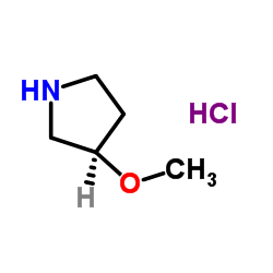 (R)-3-甲氧基吡咯烷盐酸盐结构式