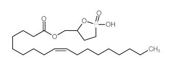 (2-hydroxy-2-oxo-1,2λ5-oxaphospholan-5-yl)methyl octadec-9-enoate Structure