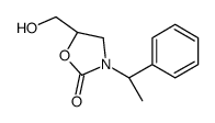 (5R)-5-(hydroxymethyl)-3-[(1R)-1-phenylethyl]-1,3-oxazolidin-2-one structure