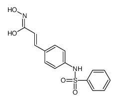 3-[4-(benzenesulfonamido)phenyl]-N-hydroxyprop-2-enamide Structure