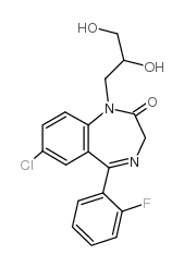 丙氟西泮结构式