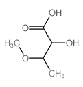 Butanoic acid,2-hydroxy-3-methoxy- Structure