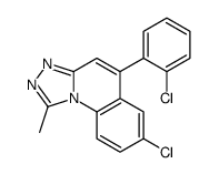 7-chloro-5-(2-chlorophenyl)-1-methyl-[1,2,4]triazolo[4,3-a]quinoline结构式