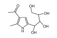 1-{2-Methyl-5-[(1R,2S,3R)-1,2,3,4-tetrahydroxybutyl]-1H-pyrrol-3- yl}ethanone Structure