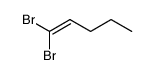 1,1-Dibromo-1-pentene structure