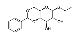 Ethyl4,6-O-benzylidene-b-D-thiogalactopyranoside Structure