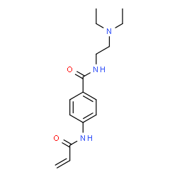 N-(2-diethylaminoethyl)-4-(prop-2-enoylamino)benzamide结构式