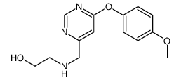 2-[[6-(4-methoxyphenoxy)pyrimidin-4-yl]methylamino]ethanol Structure