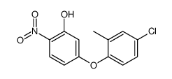 5-(4-chloro-2-methylphenoxy)-2-nitrophenol结构式