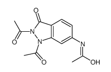 N-(1,2-diacetyl-3-oxoindazol-6-yl)acetamide结构式