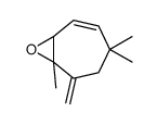 4,4,7-trimethyl-6-methylidene-8-oxabicyclo[5.1.0]oct-2-ene结构式