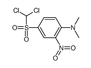 4-(dichloromethylsulfonyl)-N,N-dimethyl-2-nitroaniline结构式