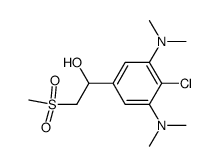 4-chloro-3,5-bis(dimethylamino)-α-[(methylsulfonyl)methyl]benzyl alcohol结构式