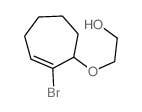 2-[(2-bromo-1-cyclohept-2-enyl)oxy]ethanol structure