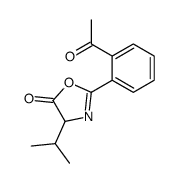 5(4H)-Oxazolone,2-(2-acetylphenyl)-4-(1-methylethyl)- Structure