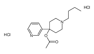 (1-butyl-4-pyridin-3-ylpiperidin-4-yl) acetate,dihydrochloride Structure