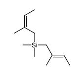 dimethyl-bis(2-methylbut-2-enyl)silane Structure