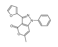 3-(furan-2-yl)-6-methyl-1-phenylpyrano[4,3-c]pyrazol-4-one Structure