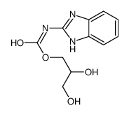 2,3-dihydroxypropyl N-(1H-benzimidazol-2-yl)carbamate Structure