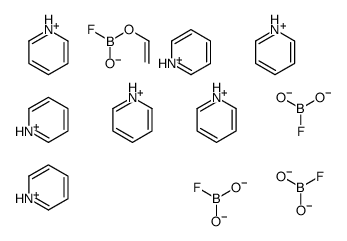 ethenoxy(fluoro)borinate,fluoro(dioxido)borane,pyridin-1-ium Structure