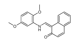 1-[(2,5-dimethoxyanilino)methylidene]naphthalen-2-one Structure