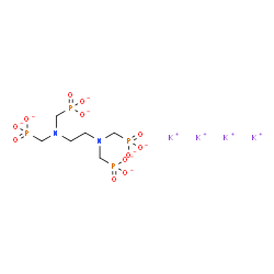 tetrapotassium tetrahydrogen [ethane-1,2-diylbis[nitrilobis(methylene)]]tetrakisphosphonate Structure