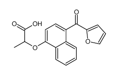 2-[4-(furan-2-carbonyl)naphthalen-1-yl]oxypropanoic acid Structure