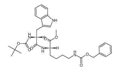 Boc-D-Trp-Lys(Cbz)-OMe Structure