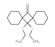 14,14-Bis(ethylthio)dispiro(5.1.5.1)tetradecan-7-one结构式