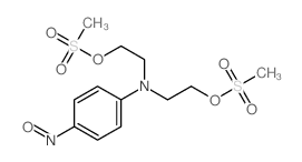 Ethanol, 2, 2-[ (4-nitrosophenyl)imino]bis-,dimethanesulfonate (ester) structure