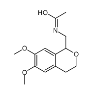 N-[(6,7-dimethoxy-3,4-dihydro-1H-isochromen-1-yl)methyl]acetamide结构式