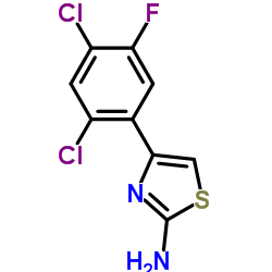 4-(2,4-DICHLORO-5-FLUORO-PHENYL)-THIAZOL-2-YLAMINE picture