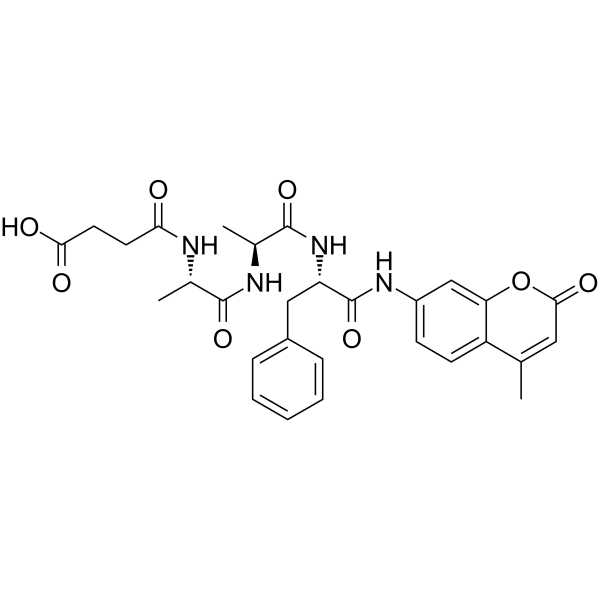 Suc-Ala-Ala-Phe-AMC Structure