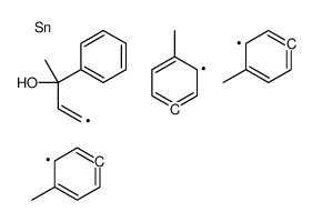 2-phenyl-4-tris(4-methylphenyl)stannylbut-3-en-2-ol Structure