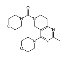 (2-methyl-4-morpholin-4-yl-7,8-dihydro-5H-pyrido[4,3-d]pyrimidin-6-yl)-morpholin-4-ylmethanone Structure