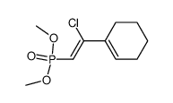 ((Z)-2-Chloro-2-cyclohex-1-enyl-vinyl)-phosphonic acid dimethyl ester结构式