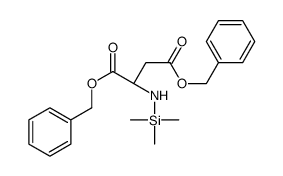 dibenzyl (2S)-2-(trimethylsilylamino)butanedioate结构式