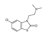 5-chloro-3-(2-dimethylamino-ethyl)-3H-benzothiazol-2-one结构式